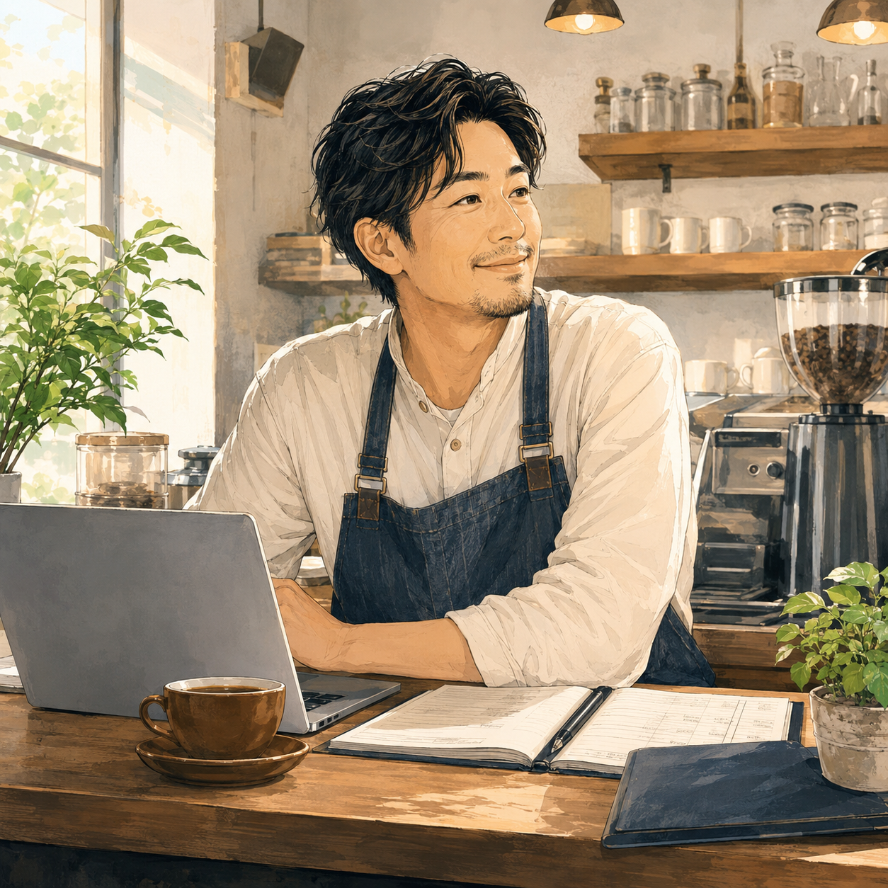 カフェ経営・30代男性のお客様
